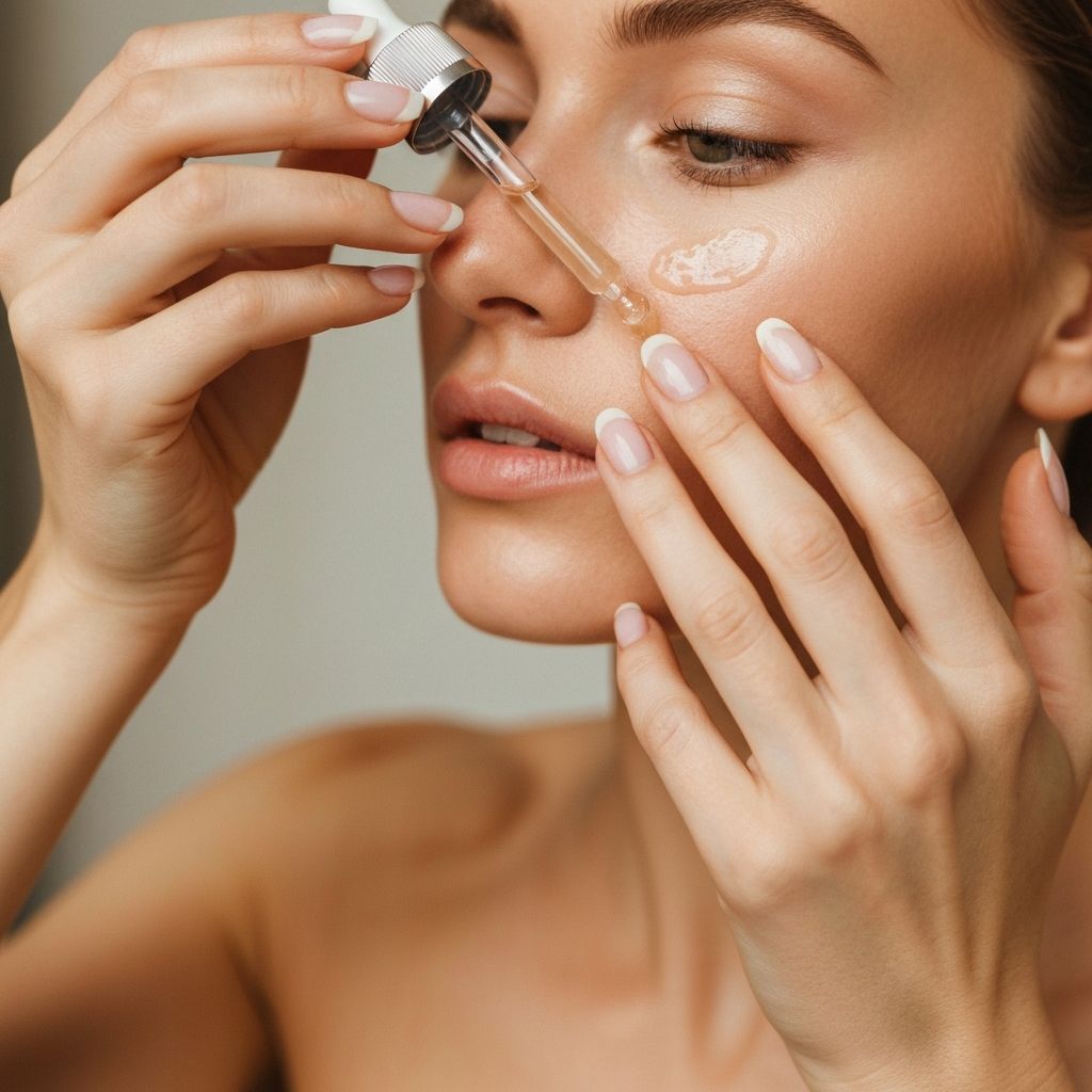 Aplicación de suero facial